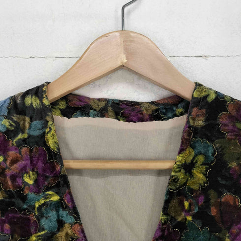 花柄ボタンベスト メンズ