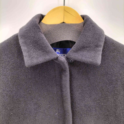 バーバリーズ BURBERRYS BLUE LABEL アンゴラウール ステンカラーコート レディース 40
