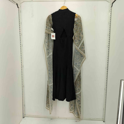 マーキュリーデュオ MERCURYDUO スカーフビスチェ付ニットロングワンピース レディース FREE