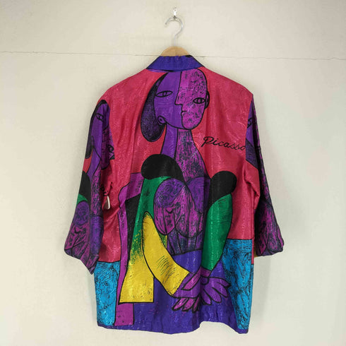 CHANDIN イラストプリント1Bテーラードジャケット レディース