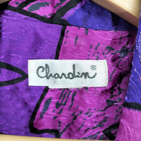 CHANDIN イラストプリント1Bテーラードジャケット レディース