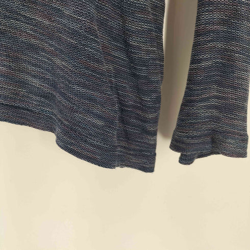 イッセイミヤケ ISSEY MIYAKE 80S 筆タグ ミックスカラー タートルネック コットン ニット セーター レディース 9