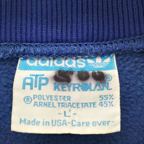 アディダス adidas 70-80S ATP KEYROLAN USA製 パフォーマンスロゴ 刺繍 トラック ジャケット ジャージ メンズ import:L