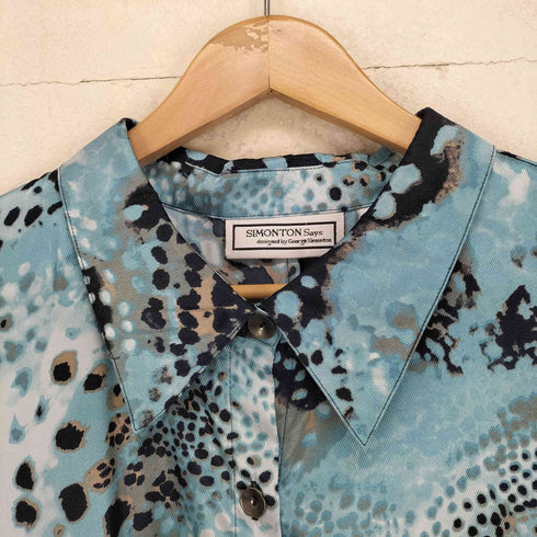 SIMONTON Says 総柄シャツジャケット メンズ 2X