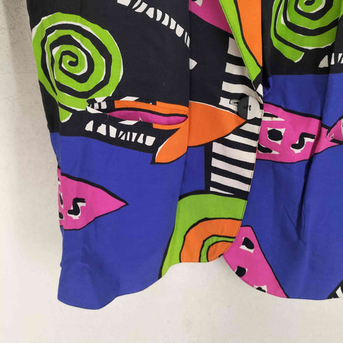 CHRISTI EVAN 総柄1Bテーラードジャケット メンズ