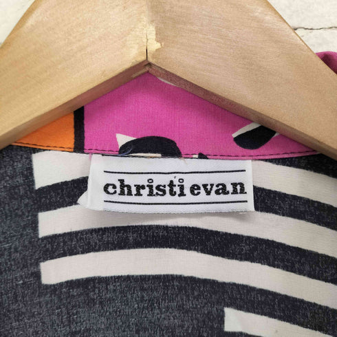 CHRISTI EVAN 総柄1Bテーラードジャケット メンズ