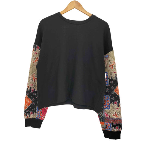 ザラ ZARA 異素材キルティング スウェット レディース import:M