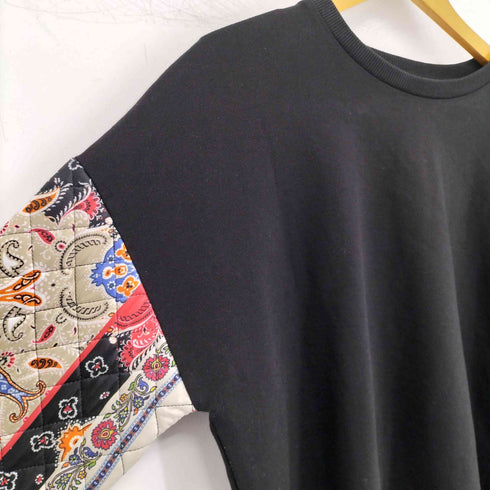 ザラ ZARA 異素材キルティング スウェット レディース import:M
