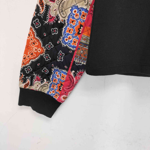 ザラ ZARA 異素材キルティング スウェット レディース import:M