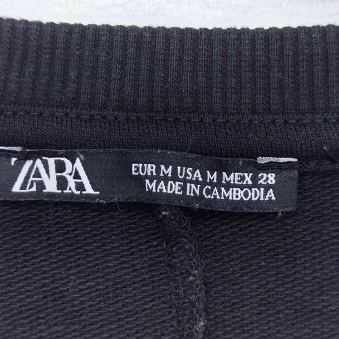 ザラ ZARA 異素材キルティング スウェット レディース import:M