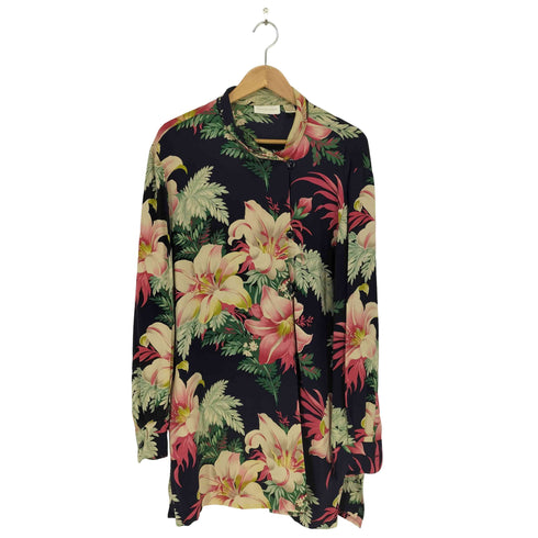 DANA BUCHMAN 花柄シルクシェフシャツ メンズ 14