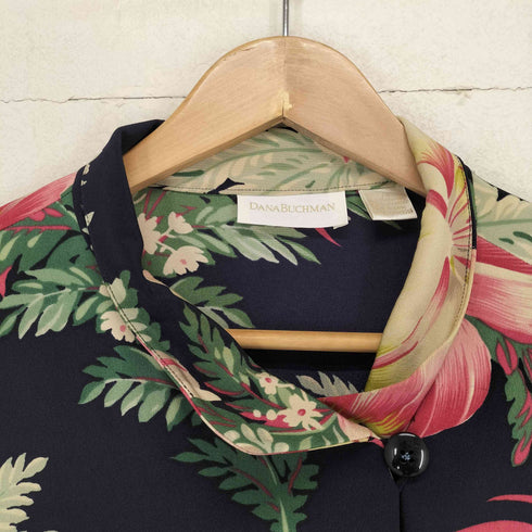 DANA BUCHMAN 花柄シルクシェフシャツ メンズ 14