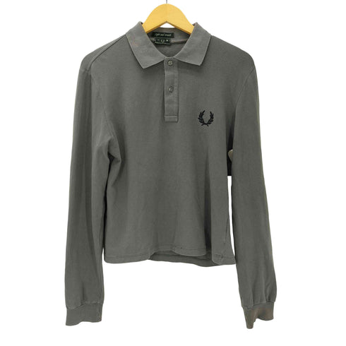 フレッドペリー FRED PERRY Light and Stretch イタリア製 ロゴ 刺繍 コットン ポリ クロップド ポロ シャツ メンズ import:M