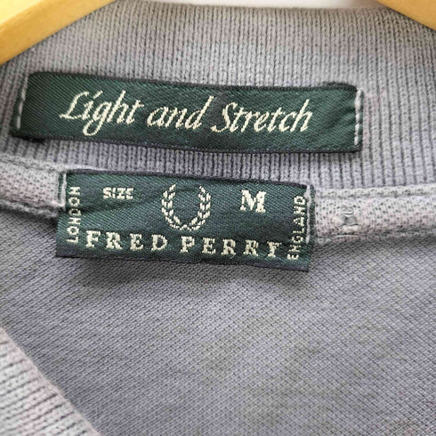 フレッドペリー FRED PERRY Light and Stretch イタリア製 ロゴ 刺繍 コットン ポリ クロップド ポロ シャツ メンズ import:M