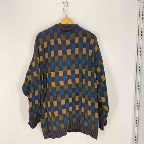 ティンバーランド Timberland 90s OLD チェックコットンニット メンズ JPN:L