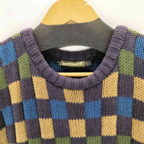 ティンバーランド Timberland 90s OLD チェックコットンニット メンズ JPN:L