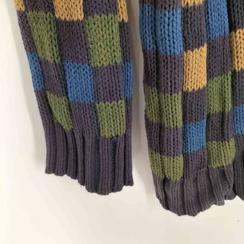 ティンバーランド Timberland 90s OLD チェックコットンニット メンズ JPN:L