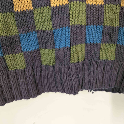 ティンバーランド Timberland 90s OLD チェックコットンニット メンズ JPN:L