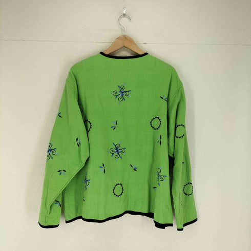 SARA STUDIO 刺繍デザインシャツジャケット メンズ 3X