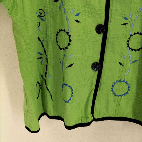 SARA STUDIO 刺繍デザインシャツジャケット メンズ 3X