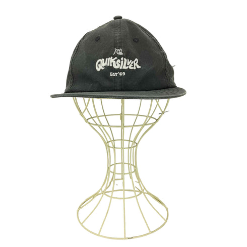 クイックシルバー Quiksilver netplus ロゴ 刺繍 スナップバック 6パネル キャップ メンズ OSFM