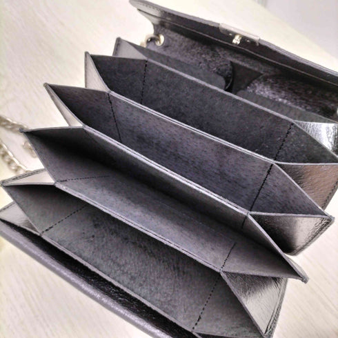 コムデギャルソン COMME des GARCONS ピッグスキン アコーディオンチェーンウォレット レディース