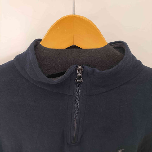 ポロラルフローレン POLO RALPH LAUREN ポニー刺繍ロゴ ハーフジップ スウェット メンズ import:M