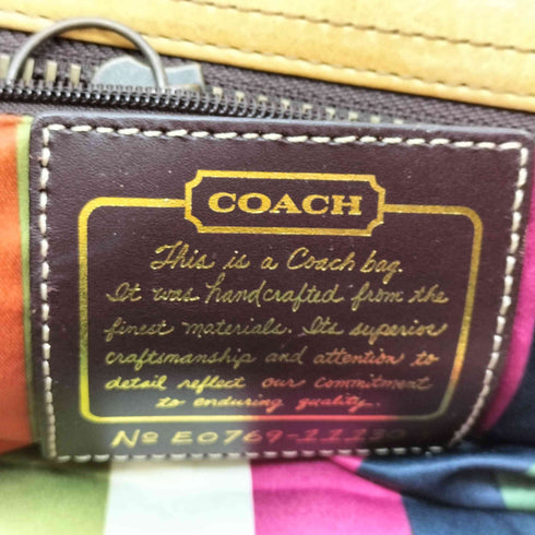 コーチ COACH サッチェル リングレザーハンドバッグ Y2K レディース