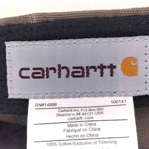 カーハート Carhartt キャンバス 6パネルキャップ メンズ