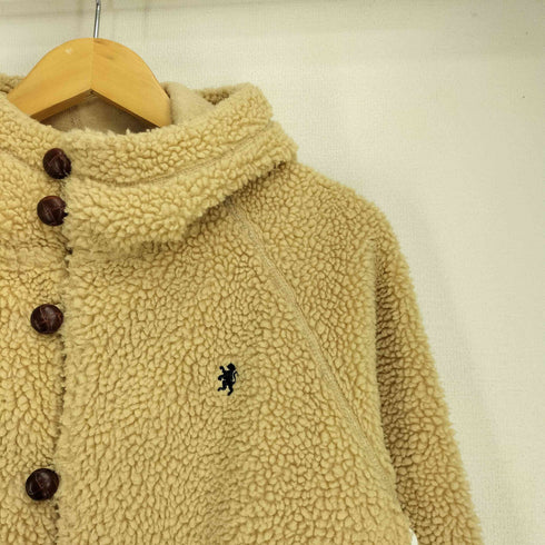 ジムフレックス GYMPHLEX BOA くるみボタン フーデッド ボアフリースジャケット レディース UK:16