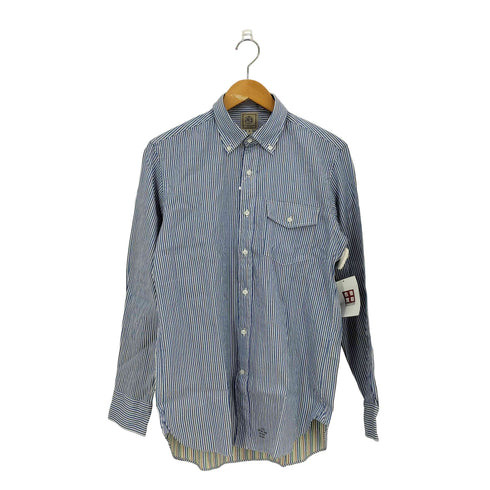 ジェイプレス J.PRESS ストライプ コットン 裏地マルチカラーストライプ ボタンダウンシャツ メンズ import:M