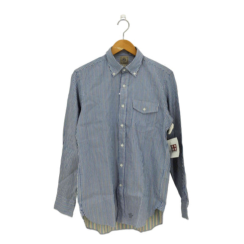 ジェイプレス J.PRESS ストライプ コットン 裏地マルチカラーストライプ ボタンダウンシャツ メンズ import:M