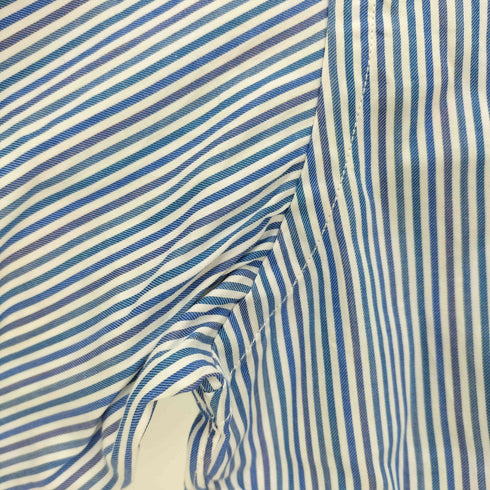 ジェイプレス J.PRESS ストライプ コットン 裏地マルチカラーストライプ ボタンダウンシャツ メンズ import:M