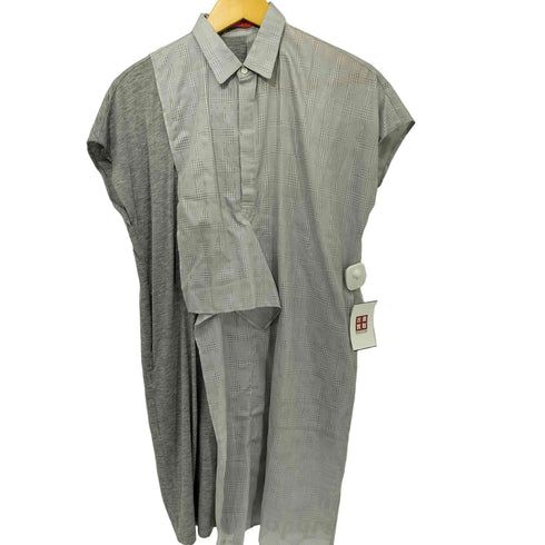 MINT DESIGNS コットン切替 ノースリーブ シャツワンピース レディース JPN:M