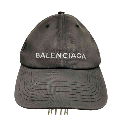 バレンシアガ BALENCIAGA イタリア製 ロゴ 刺繍 ベースボール キャップ メンズ L 58