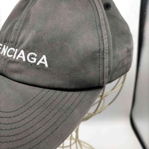 バレンシアガ BALENCIAGA イタリア製 ロゴ 刺繍 ベースボール キャップ メンズ L 58