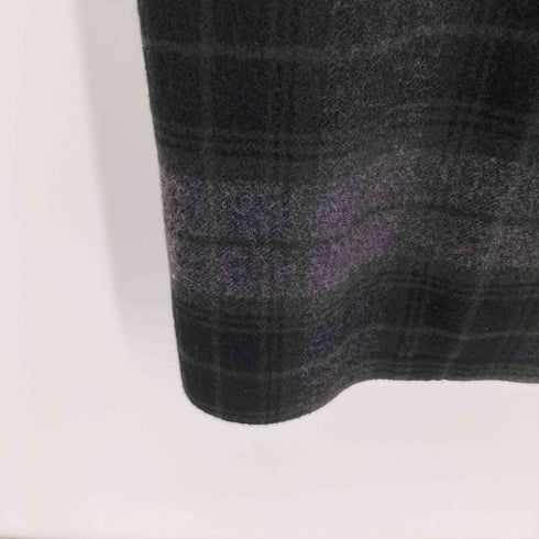 ノートエシロンス note et silence チェック ウール チェスターコート レディース FREE