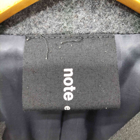 ノートエシロンス note et silence チェック ウール チェスターコート レディース FREE