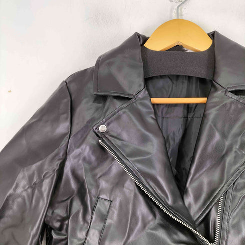 マジェスティックレゴン MAJESTIC LEGON フェイクレザーダブルライダースジャケット レディース JPN:S