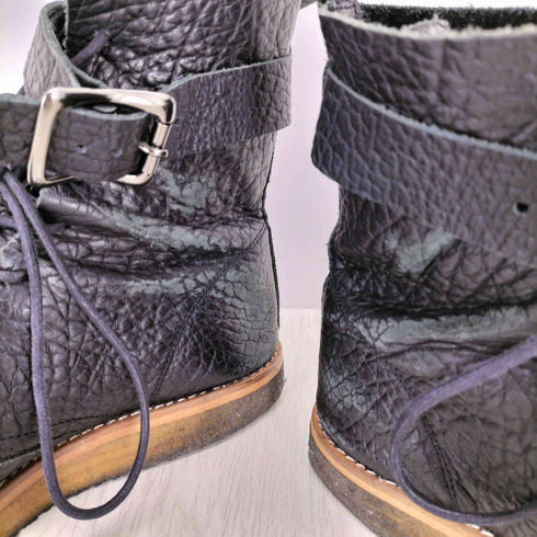 ネネット Ne-net レザーレースアップブーツ メンズ