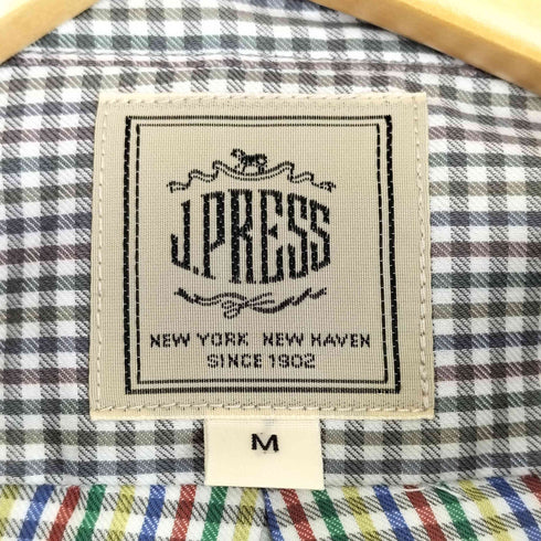 ジェイプレス J.PRESS ギンガムチェック コットン 裏地マルチカラーチェック ボタンダウンシャツ メンズ import:M