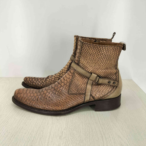 BARRACUDA レザーサイドジップブーツ メンズ 41