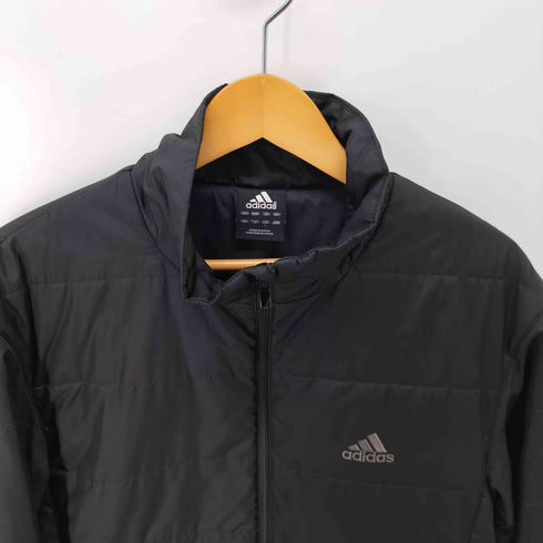 アディダス adidas 刺繍ロゴ 中綿ジャケット メンズ import:L