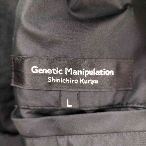 ジェネティックマニュピュレイション Genetic Manipulation Shinichiro Kuriya デザインジップ フード ririジップ ポリ フィッシュテール ミリタリー パーカー メンズ JPN:L