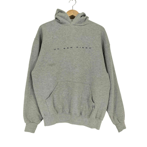 ラッセルアスレチック RUSSELL ATHLETIC 90s 刺繍タグ UC SAN DIEGO フロントプリントプルオーバーパーカー メンズ L
