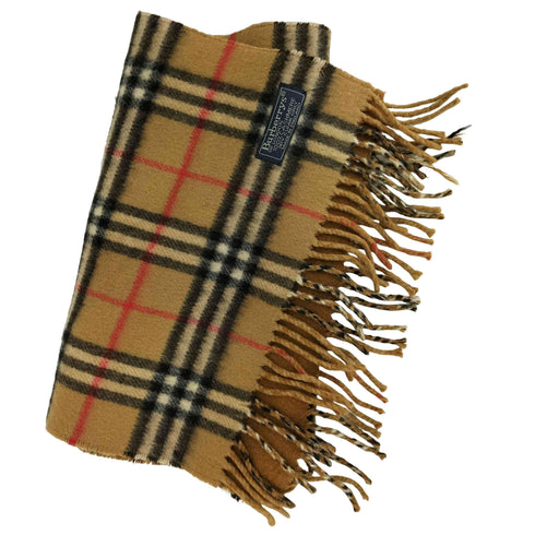 バーバリーズ BURBERRYS カシミヤ100ノバチェックマフラー メンズ