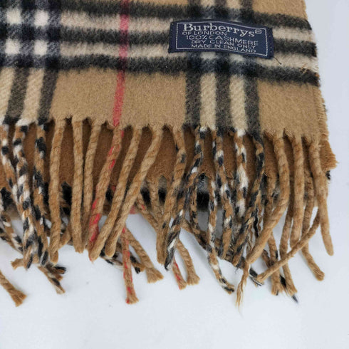 バーバリーズ BURBERRYS カシミヤ100ノバチェックマフラー メンズ
