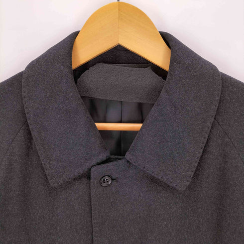 カシミヤ100% ステンカラーコート メンズ