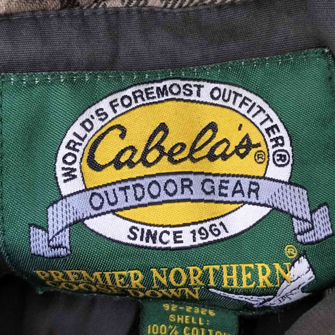カベラス Cabelas 90s GOOSE DOWN グースダウン マルチポケットダウンジャケット メンズ JPN:XL
