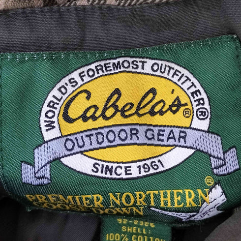 カベラス Cabelas 90s GOOSE DOWN グースダウン マルチポケットダウンジャケット メンズ JPN:XL